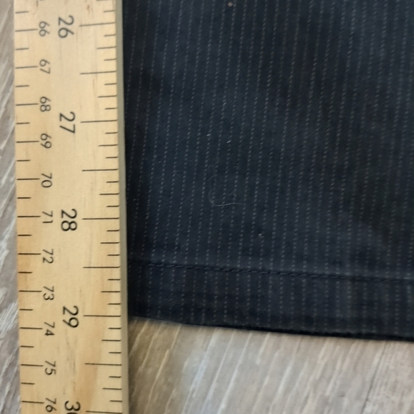 Calvin Klein Chino Pants Mens 34 Black Stripe Cotton Business Casual Formal - Picture 10 of 11